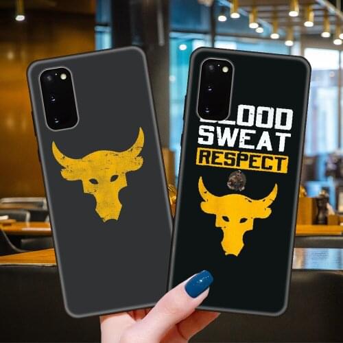 Phone Case For SamSung Galaxy S20 S10 S9 S8 S7 S6 Plus E Lite Ultra Edge Black Cover Coque Luxury Etui 3D Shell project rock