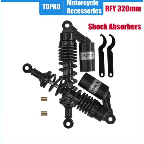 Motorcycle RFY 320mm 12.5" Black Air Shock Absorbers Damper For Scooter Go Kart ATV Trail Dirt Bike