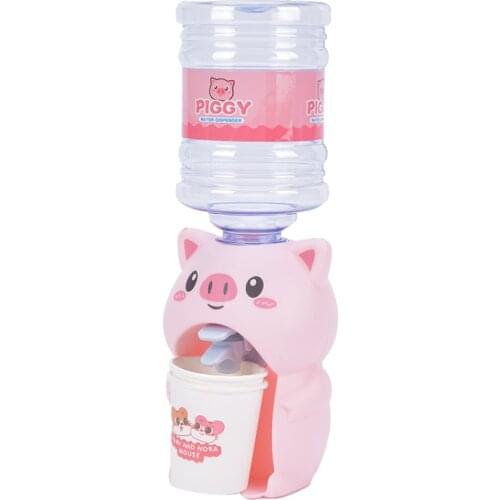 Childrens Play Game Mini Fun Pig Drinking Fountains Simulation Drinking Water Fountains Gifts Simulated Water Dispenser