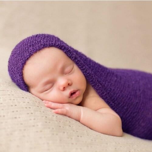 Baby Blanket Wraps Photography Props Stretch Knit Wrap Newborn Photo Wraps Cloth Accessories Photo Shooting Baby Photo Blanket