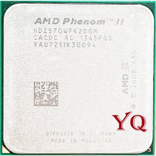 AMD Phenom II X2 570 3.5GHz Dual-Core CPU Processor HDZ570WFK2DGM 80W Socket AM3 938pin