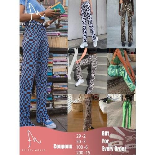 Fluffy World Women's Straight Trousers