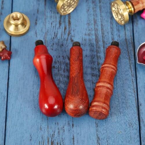 Creative Retro Wax Sealing Stamp Wood Handle Grip Wedding Post Seal Stamping Art Craft Ancient Decorative for Dropshipping