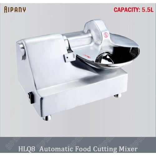 HLQ8 commercial food cutter mixer 5.5L 550W meat vegetable cutter mixer food processor 1400RPM electric food cutting mixer