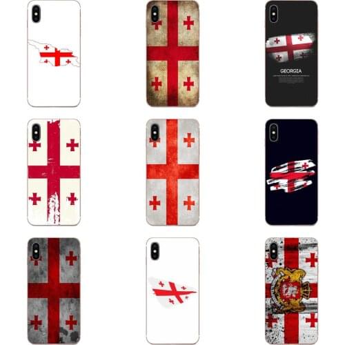 Georgia Grunge Flag Banner Soft TPU Case Coque Cover For Xiaomi Mi CC9 CC9E 9T mi10 mi9 mi8 note 9 10 pro lite SE Mi A1 A2 A3