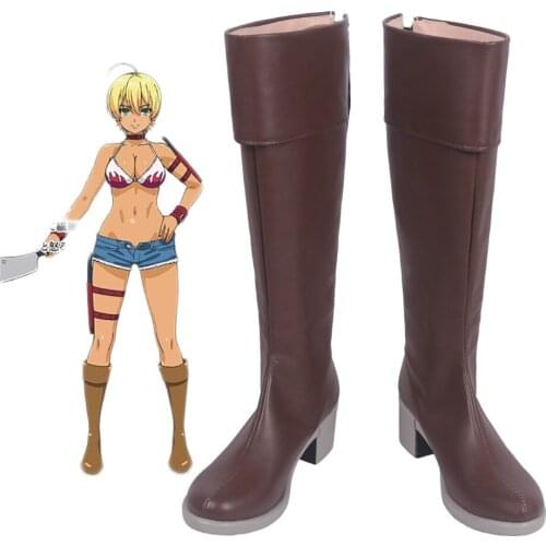 Shokugeki no Soma Ikumi Mito Cosplay Boots Shoes Custom Made