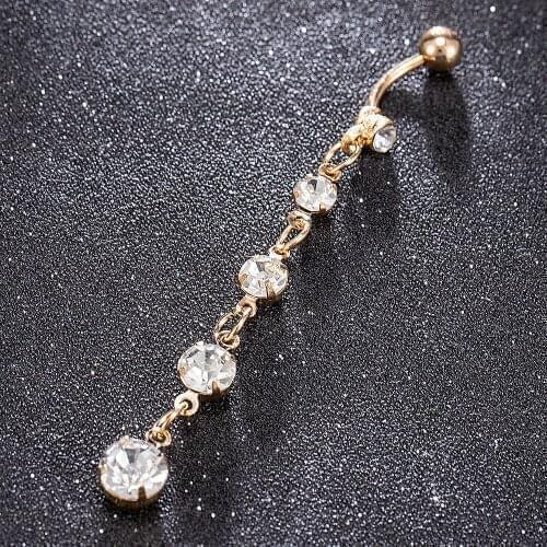 1pcs Sexy Women Girl Drop Body Piercing Dangle Navel Belly Button Bar Tassel Barbell Rings Sandy Beach Jewelry Gift