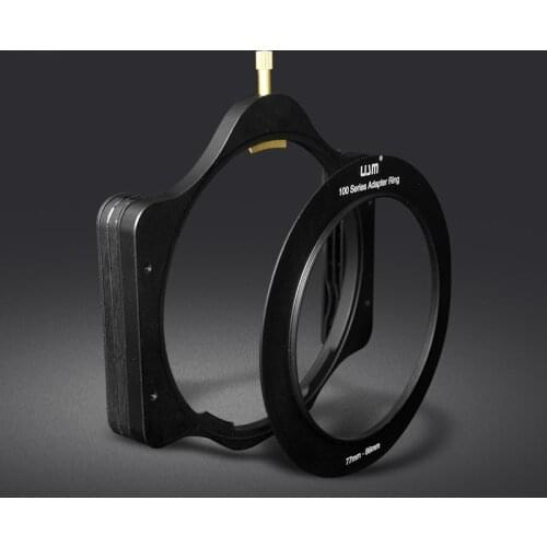 Full Metal Aluminum 100mm Filter Holder + Slim Adapter Ring 52/55/58/62/67/72/77/82mm for Lee Hitech Haida Cokin 4X4"/5 Filters