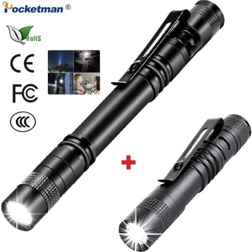Portable LED Pen Torch LED Pen Flashlight Portable Mutifunction Flashlight Doctor Working Light Repair Lamp Waterproof Lantern