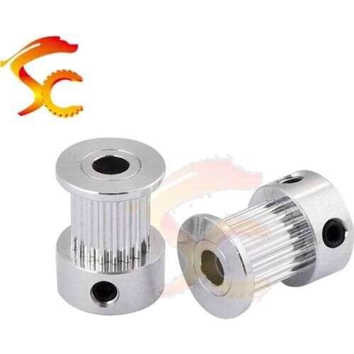 50pcs/lot 3D Printers Parts printer pulley GT2 18 teeth bore 5mm 2GT 18teeth timing pulley fit for GT2 belt width 10mm