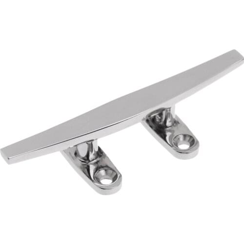 Heavy Duty Base Sleek Line Dock Cleat Open Base Marine Boat Yacht Mooring Deck Cleat - 316 Stainless