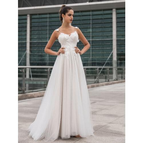 Tanpell Sleeveless Wedding Dresses