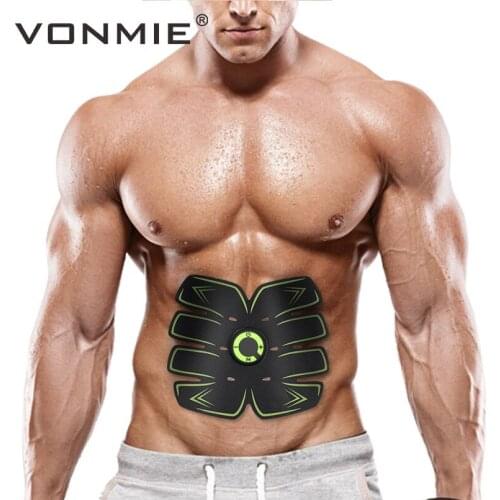 VONMIE Abdomenal Loss Fat Shirt Muscle S5C06 Vibrating Slimming Belt Tens Machine EMS Trainer Slim Patch Weight Loss Sauna Belt