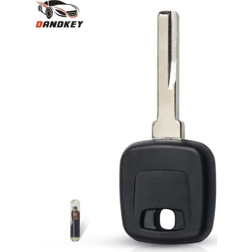 Dandkey Transponder Chip Key Uncut Blade Blank With ID48 ID44 Chip Key Shell For Volvo XC90 XC70 V70 S80 S60 S90 V90 S70 C70