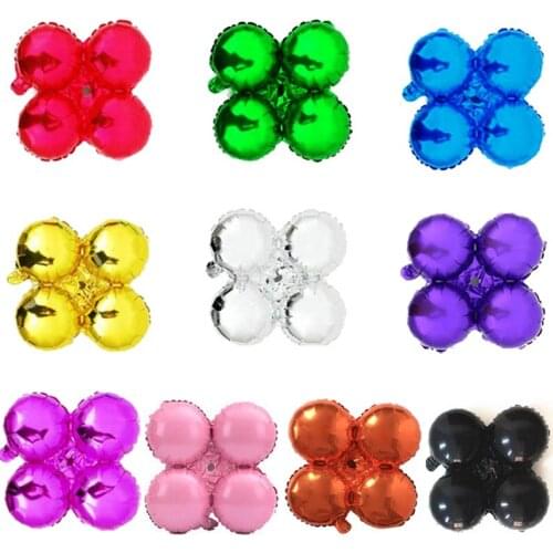 Balloon decoration Event party supplies Aluminum foil balloons Wedding Birthday leaf clover to build balloon column 25 pcs/lot