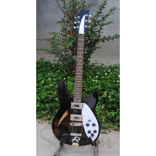 Weifang Rebon 6 string Ricken electric guitar in black colour
