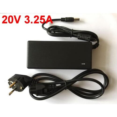 1PCS Laptop Charger 20V 3.25A 5.5*2.5mm For Lenovo IBM Z500 B470 B570e B570 G570 G470 Z500 G770 V570 Z400 P500 P500 Series