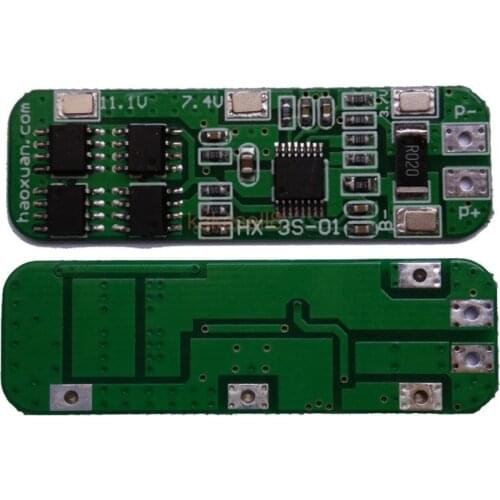 2pcs 3S 6A Li-ion Lithium Battery 18650 Charger Protection Board 10.8V 11.1V 12.6v free shipping