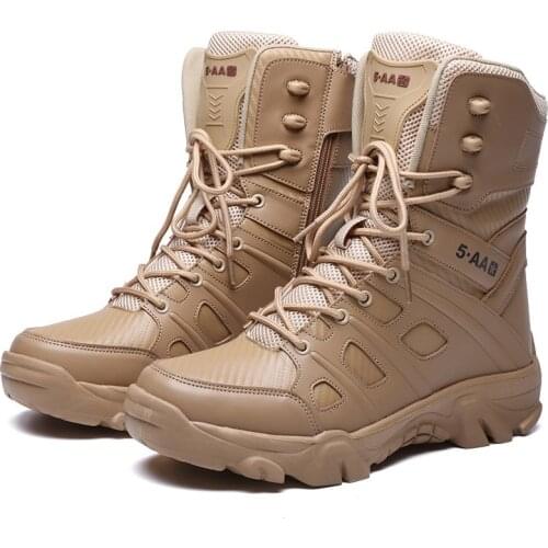 Winter Tactical Military Men Army Boots Light Weight Special Force Combat Boots Man Ankle Boots Men Work Sneakers Plus Size 47