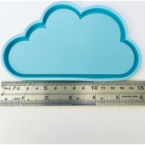 13MC Cloud Resin Coaster Molds Cloud Silicone Mold DIY Handmade Epoxy Resin Decoration Tray Mold Cloud Shape Resin Mold Tools