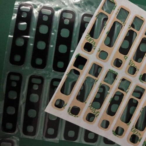 20Pcs/lot Original New For Samsung Galaxy S10 S10 Plus Back Main Camera Lens Glass Cover with Adhesive Sticker Tape Replacement