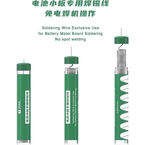 2UUL 3M 0.8MM Solder Wire for Phone Battery Metal Board Welding Repair Soldering Wire Rosin Core Wire