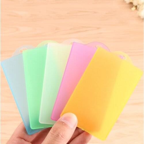 5pcs Stationery Transparency Cover Passport for Bus Name h23 ID w16 Student Supply w45 Plastic Card