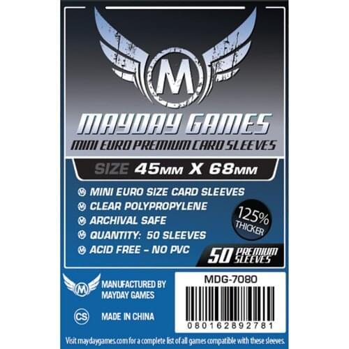 50 PCS/Bag Card Game Mayday Sleeve 125% Thicker 45*68mm High Quality Transparent Card Protector Board Game Sleeve