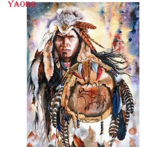 Diamond Embroidery DIY Diamond Painting Dream catcher Indian man 3d pictures Diamond Painting Cross Stitch Rhinestone painting