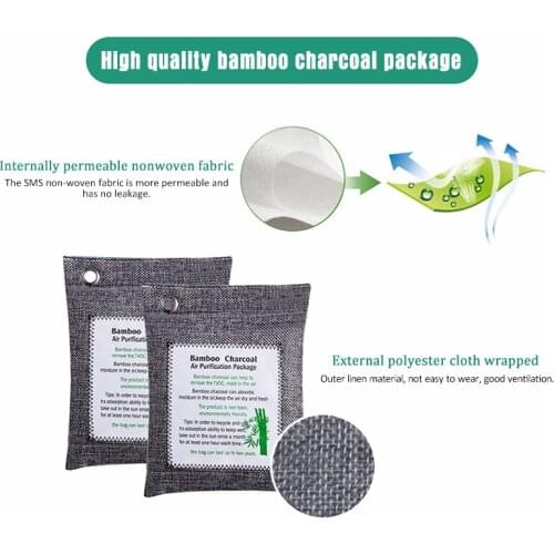 Car Deodorant Adsorbent Bamboo Charcoal Air Purification Package Innoxious Air Freshener Deodorant Sachets Auto Accessories