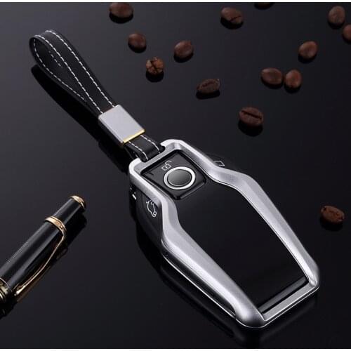 Aluminum Alloy Car Key Case Cover Key Shell Remote Key Protective for BMW 2017 7 Series 730li 740li 750 Display Key