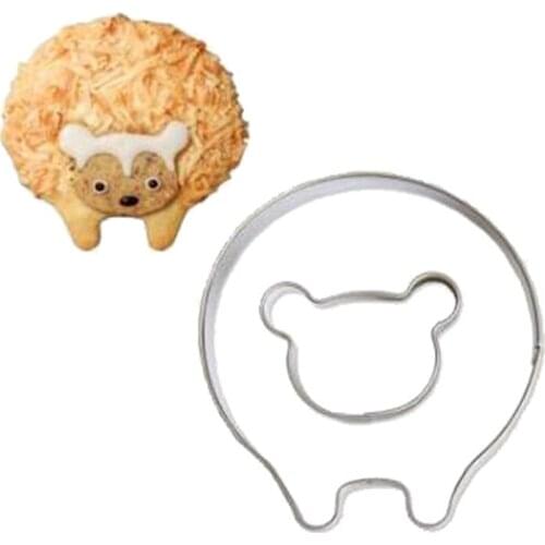 Hedgehog Cookie Cutters Stainless Steel Cute Animal Candy Shape Biscuit Mold DIY Fondant Pastry Decorating Animal Baking Tools