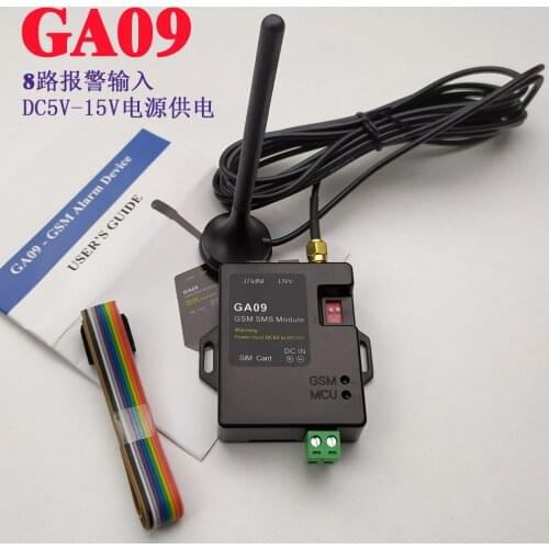 GSM alarm terminal GA09 with 8 alarm inputs that supports both SMS and phone call alarms