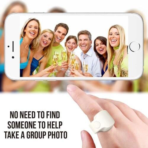 MINI Bluetooth 5.1 Wireless Phone Selfie Shutter Remote Control Ring Portable Micro Android Remote Control Ring For IOS Android