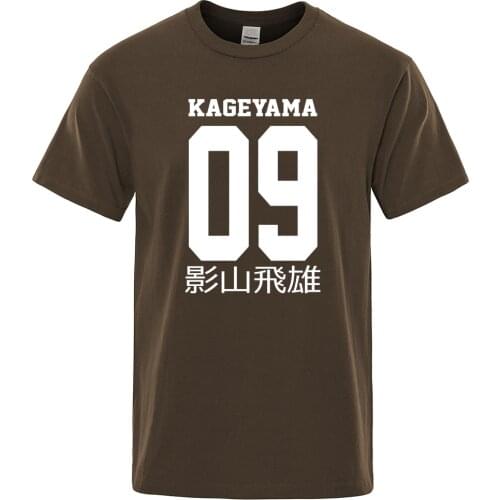 Fashion Oversized T Shirt Man Haikyuu Anime Kageyama Tobio Print Clothing Casual Big-Size T-Shirts Vogue O-Neck Mens Tshirts