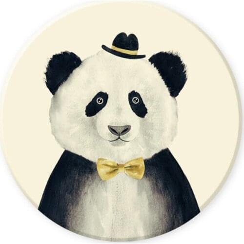 Natural Eco-Friendly Diatomaceous Earth Absorbent Teacup Pad Heat Cartoon Insulation Anti-Skid Mat