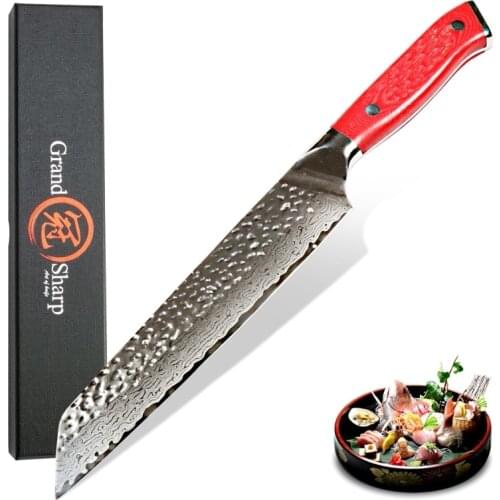 NEW 2020 Year Model Damascus Chef Knife 8.5 Inch Japanese Damascus Stainless vg10 Steel Kitchen Kiritsuke Knife Cooking Tools