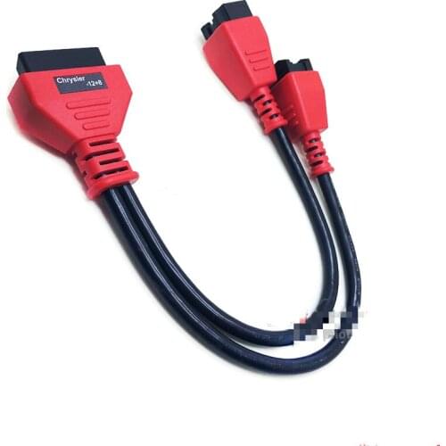 For Autel DS808 Maxisys 906 908 PRO ELITE Autel chrysler 12+8 adapter cable For Chrysler programming cable 12+8 connector