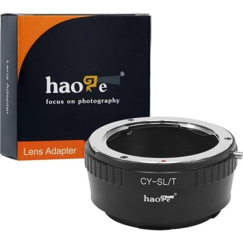 Haoge Manual Lens Mount Adapter for Contax / Yashica C/Y CY Lens to Leica L Mount Camera Such as T, Typ 701, Typ701, TL, TL2