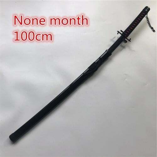 1:1 Cosplay Bleach Kurosaki ichigo sword Prop none Moon Sword Role cosplay Bleach Wood Sword Weapon 100cm