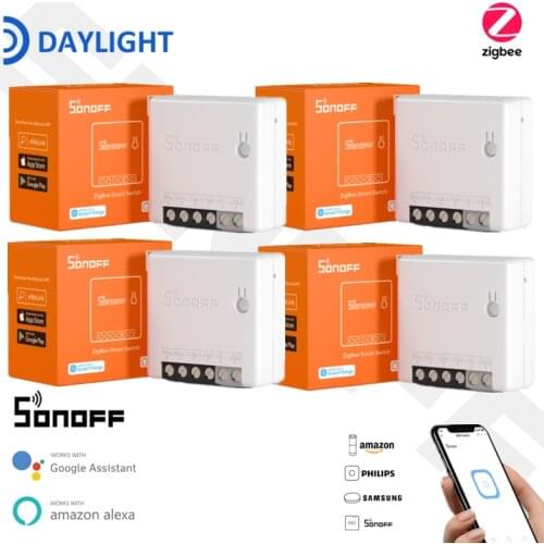 1-30PCS SONOFF ZBMINI Zigbee 3.0 Two-Way Smart Switch APP Remote Control Via eWeLink SmartThings Hub Work With Alexa Google Home