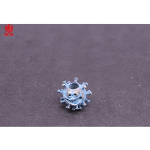 1PCS Hot Sale! ! ! Blue Bacteria Knife Bead Lanyard Vintage Brass EDC Paracord Bead Outdoor Multifunctional Tool Pendant