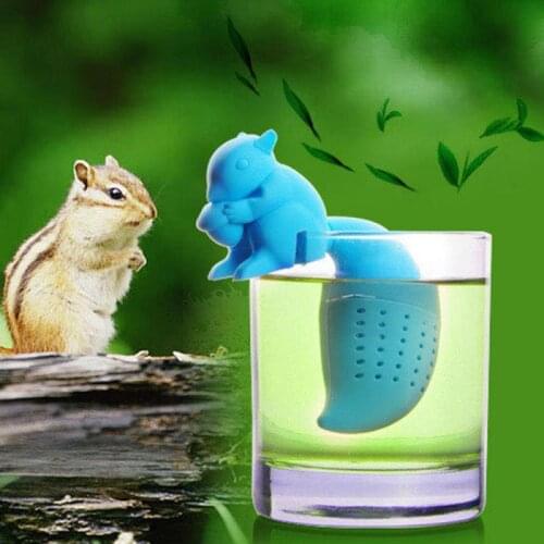1pc Squirrel Tea Infuser Stainless Steel Tea Ball Leaf Tea Strainer for Brewing Device Herbal Spice Filter Kitchen Tools