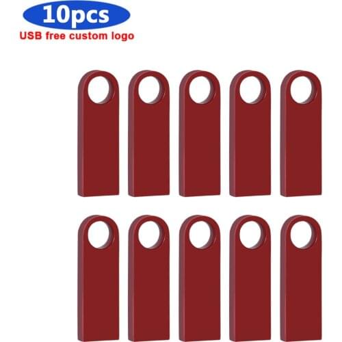 Bulk 10pcs free Custom logo High Speed Pen Drive Waterproof 128GB 64GB 32GB 16GB 8GB Flash USB Stick usb 2.0 USB Flash Drive