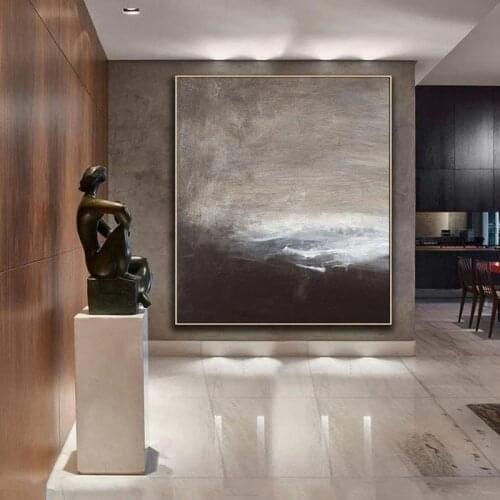100% Handmade Large Abstract Painting On Canvas Artwork Painting Abstract Art Canvas Gray Painting Minimalist Painting Oversize