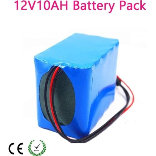 12V 10ah Battery 3S5P 100% New High Capacity Protection 11.1V 12V Lithium Rechargeable Battery 12V 10000mAh Capacity Hot