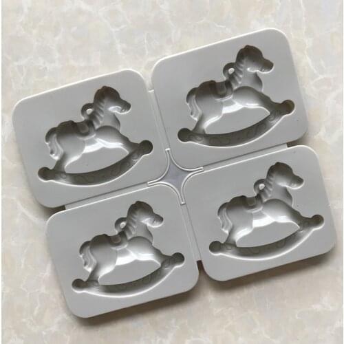 4-Piece Trojan Silicone Aromatherapy Mold Ice Grid Mold Candle Wax Tablets Mould XG785