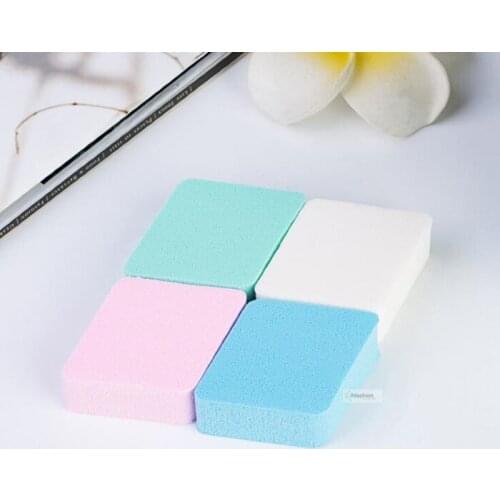 4pcs Makeup rhombus puff Foundation Sponge Cosmetic Powder Make Up Flawless Facial Smooth Soft Tools