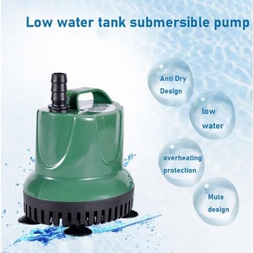 5-60W Tank Submersible Pump Bottom Suction Tank Pump Bottom Filter Silent Suction Feces Pump For Bottom Suction Pump 110-240V