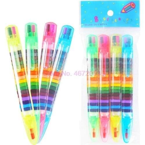 500pcs Kawaii Crayons Oil Pastel Creative Colored Graffiti Pen For Kids Painting Supplies Student Stationery 20colors/pcs